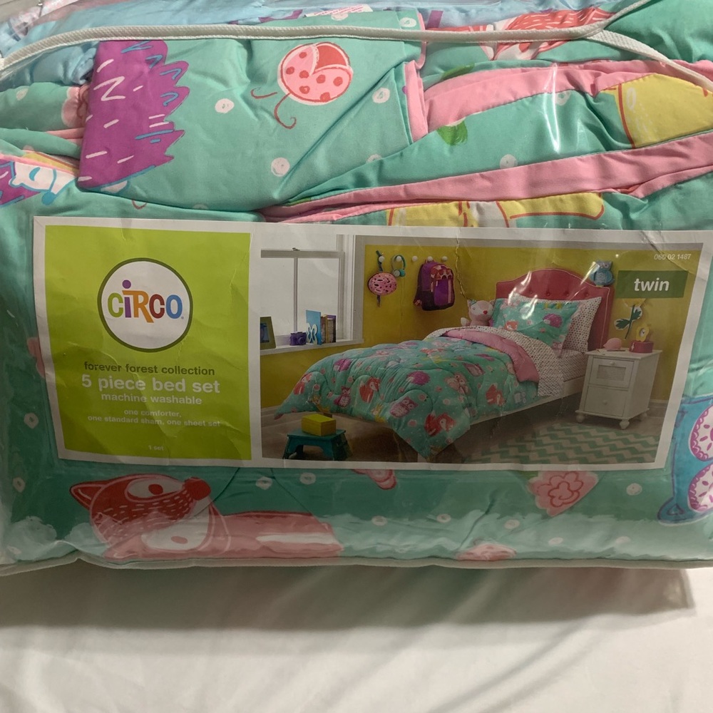 5 pcs comforter twin size